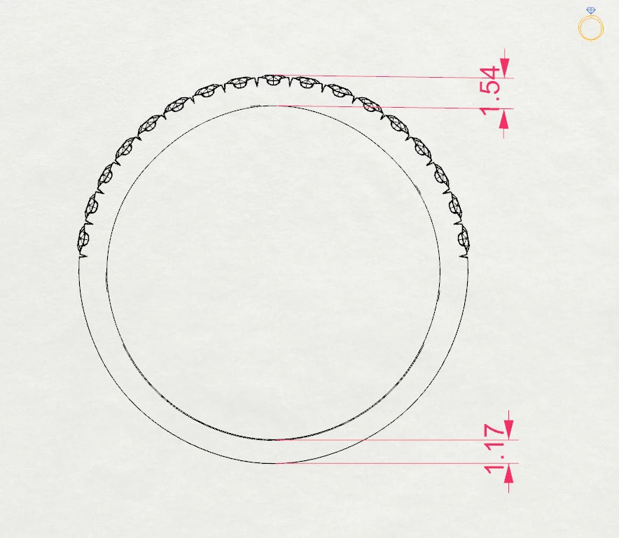 Eternity-Ring (Rund), 0.26 ct — 101-10111
