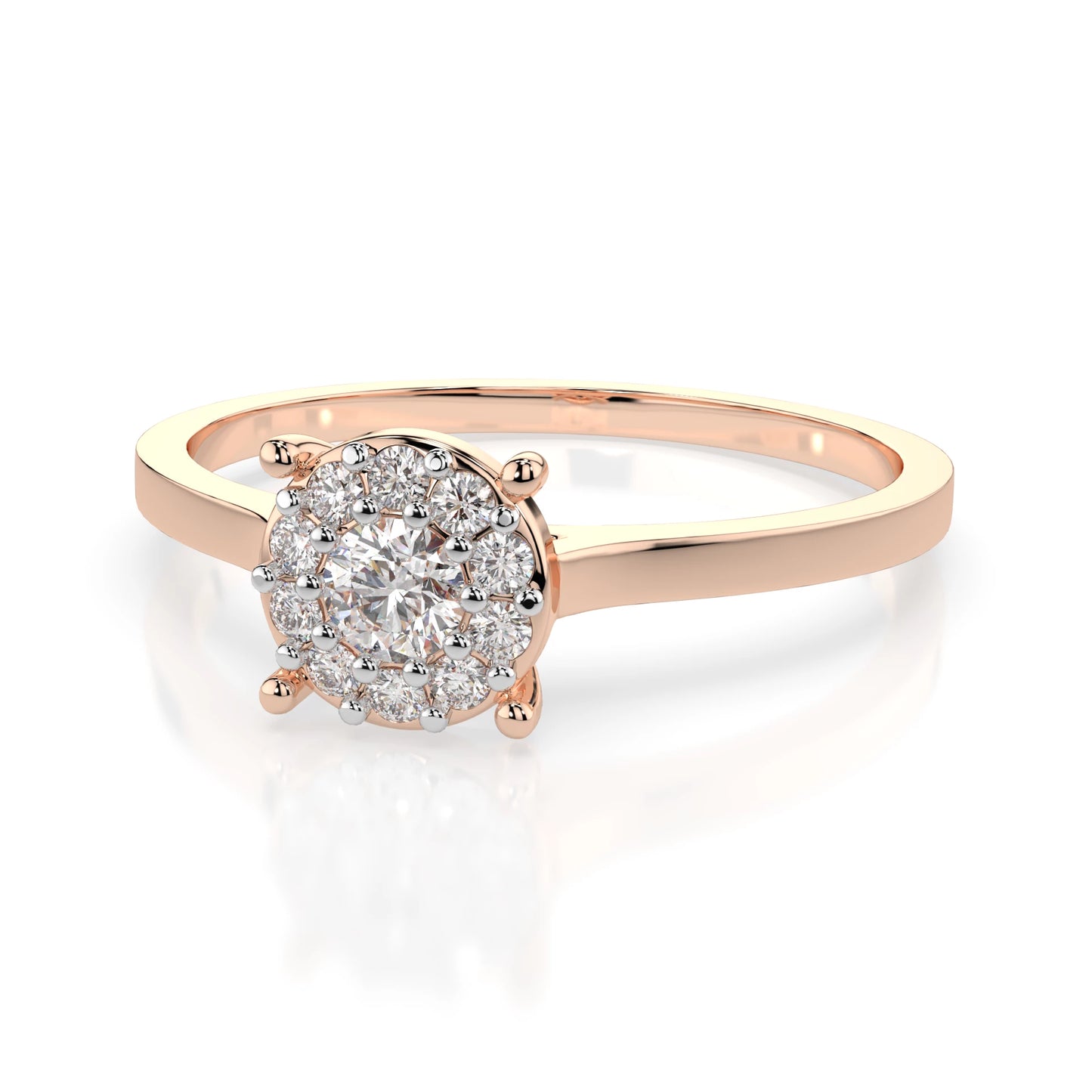 Solitär-Eternity-Ring (Rund), 0.1 ct — 101-10017/1(3.0)