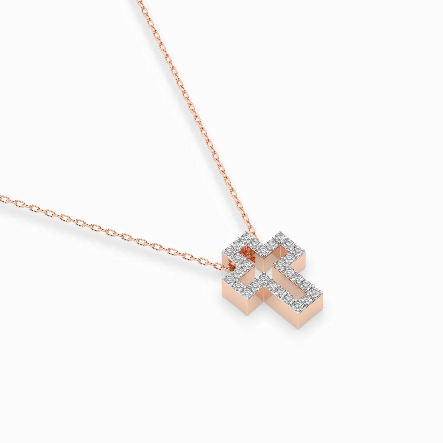 Minimalismus-Halskette (Rund), 0.17 ct — 104-10030