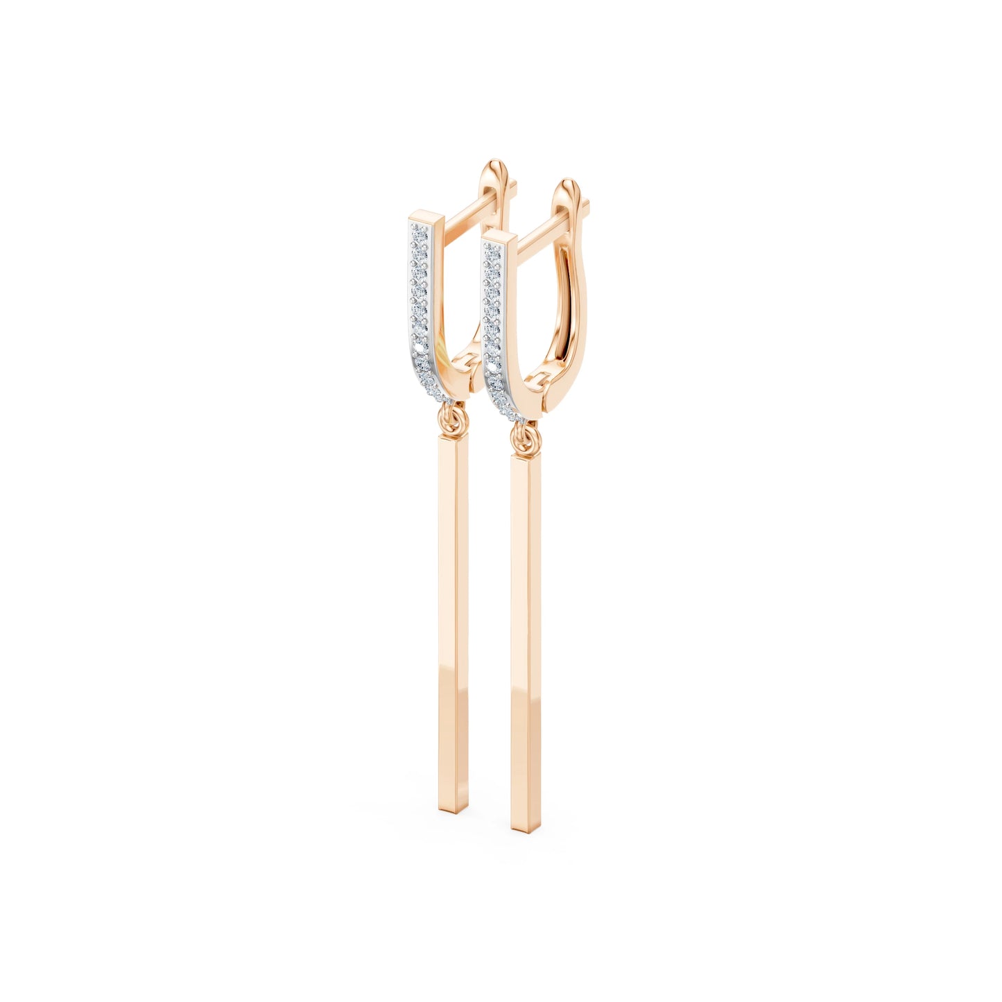 Minimalismus-Ohrringe, 0.13 ct — 102-10129/3