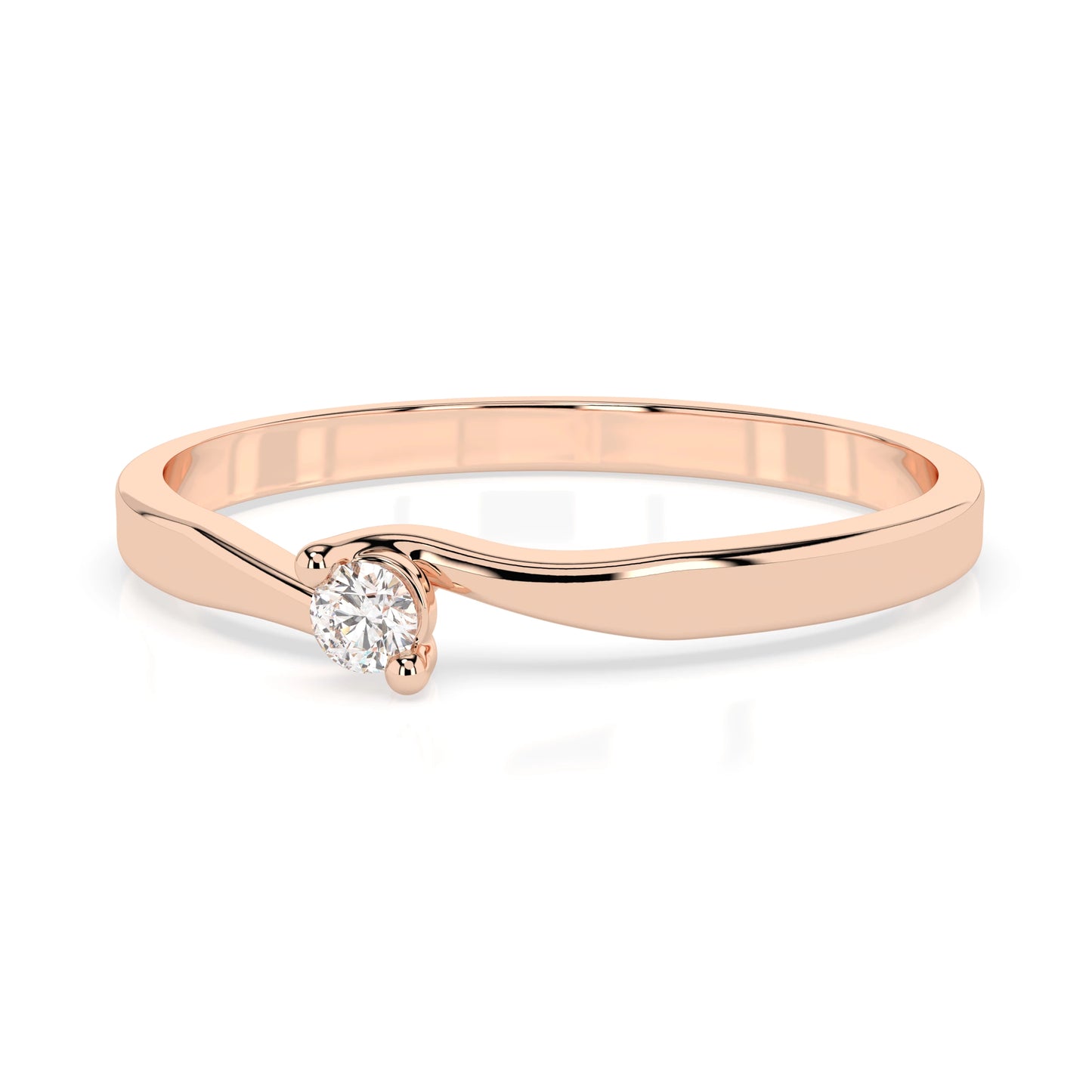 Solitär-Ring (Rund), 0.04 ct — 101-10032(2.2)