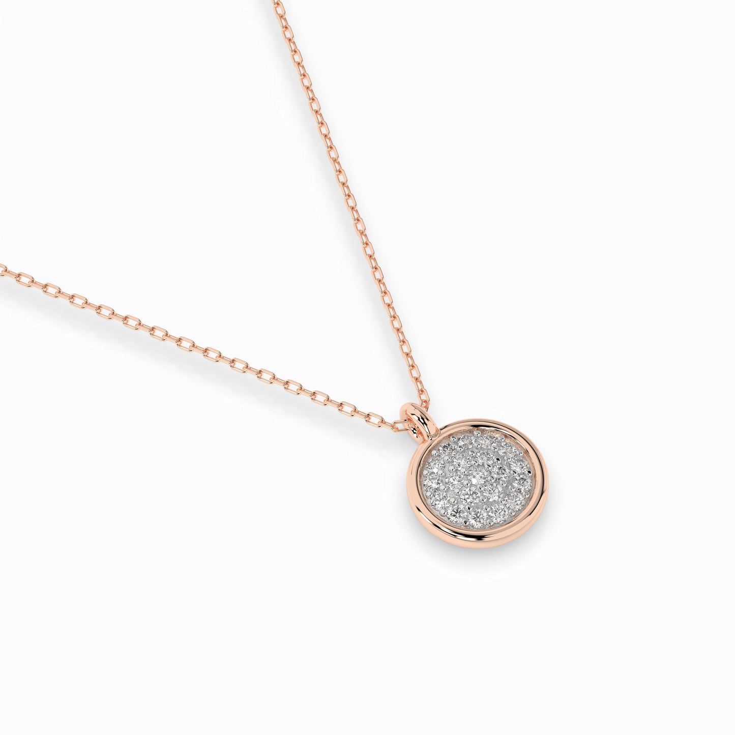Illusion-Halskette (Rund), 0.12 ct — 104-10022