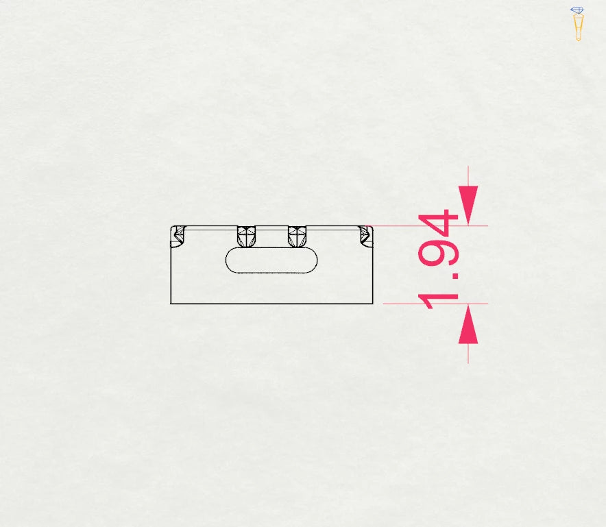 Minimalismus-Armband (Rund), 0.06 ct — 105-10016