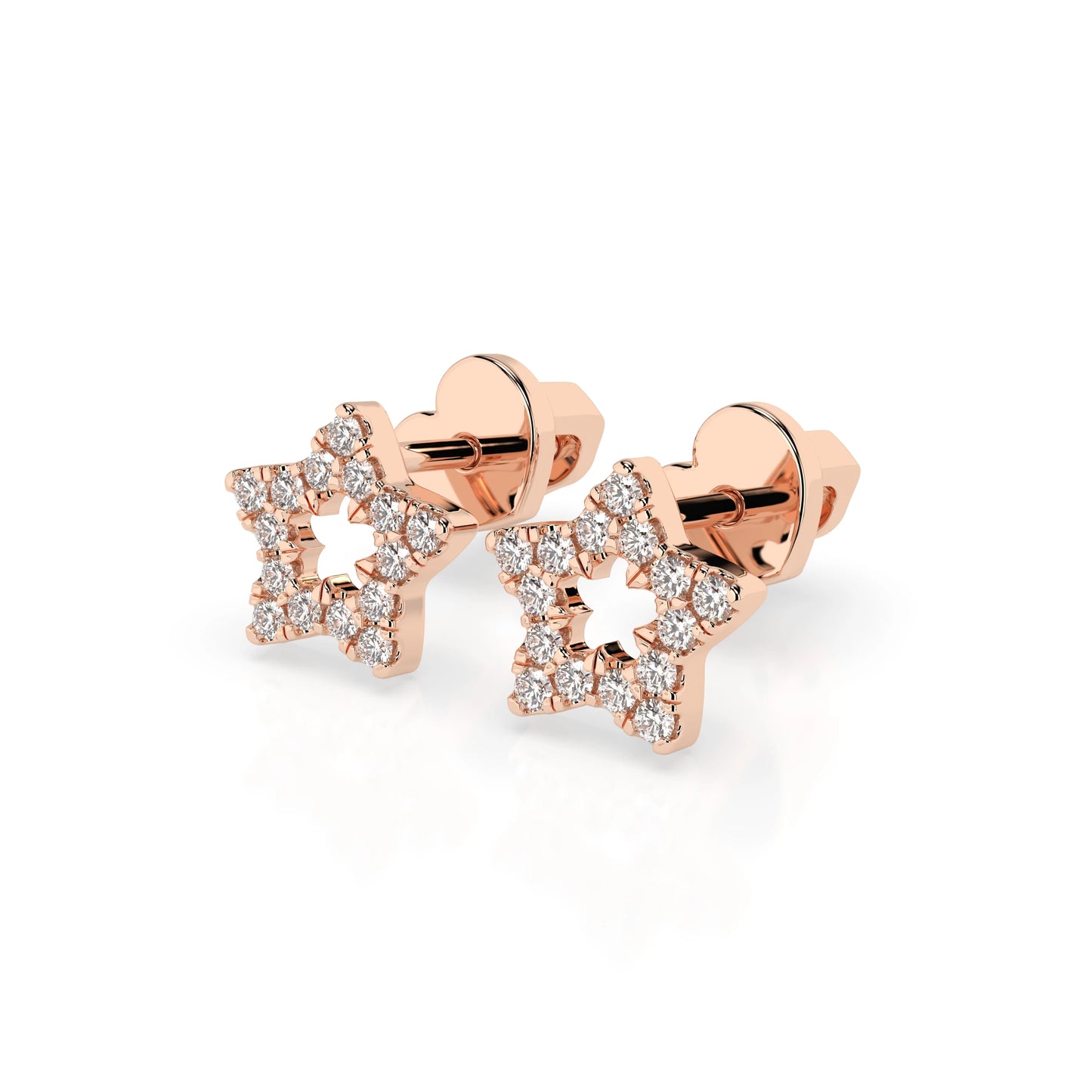 Minimalismus-Ohrringe (Rund), 0.18 ct — 102-10054