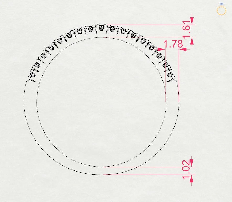 Eternity-Ring (Rund), 0.14 ct — 101-10076