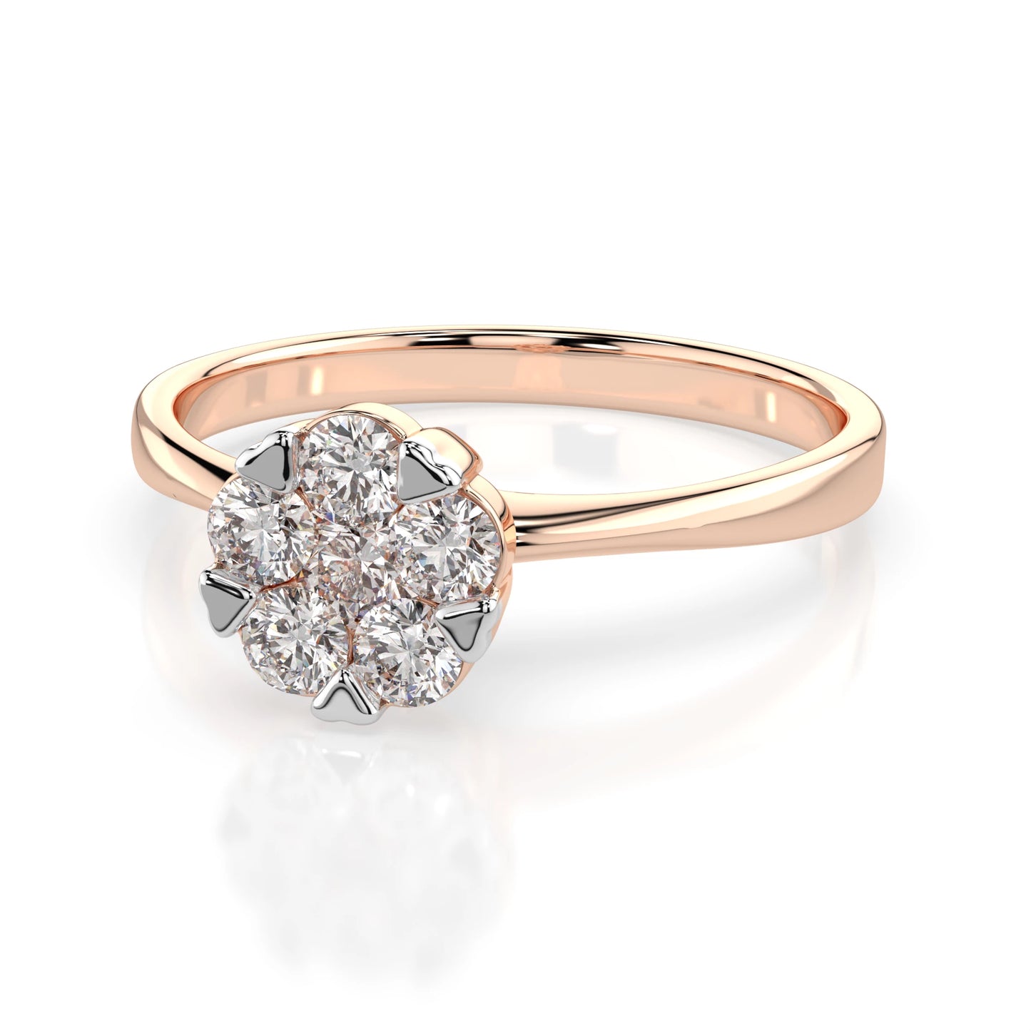 Illusion-Ring (Rund), 0.1 ct — 101-10015/1(3.0)