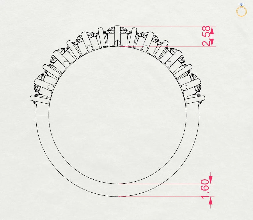 Eternity-Ring (Rund), 0.42 ct — 101-10147