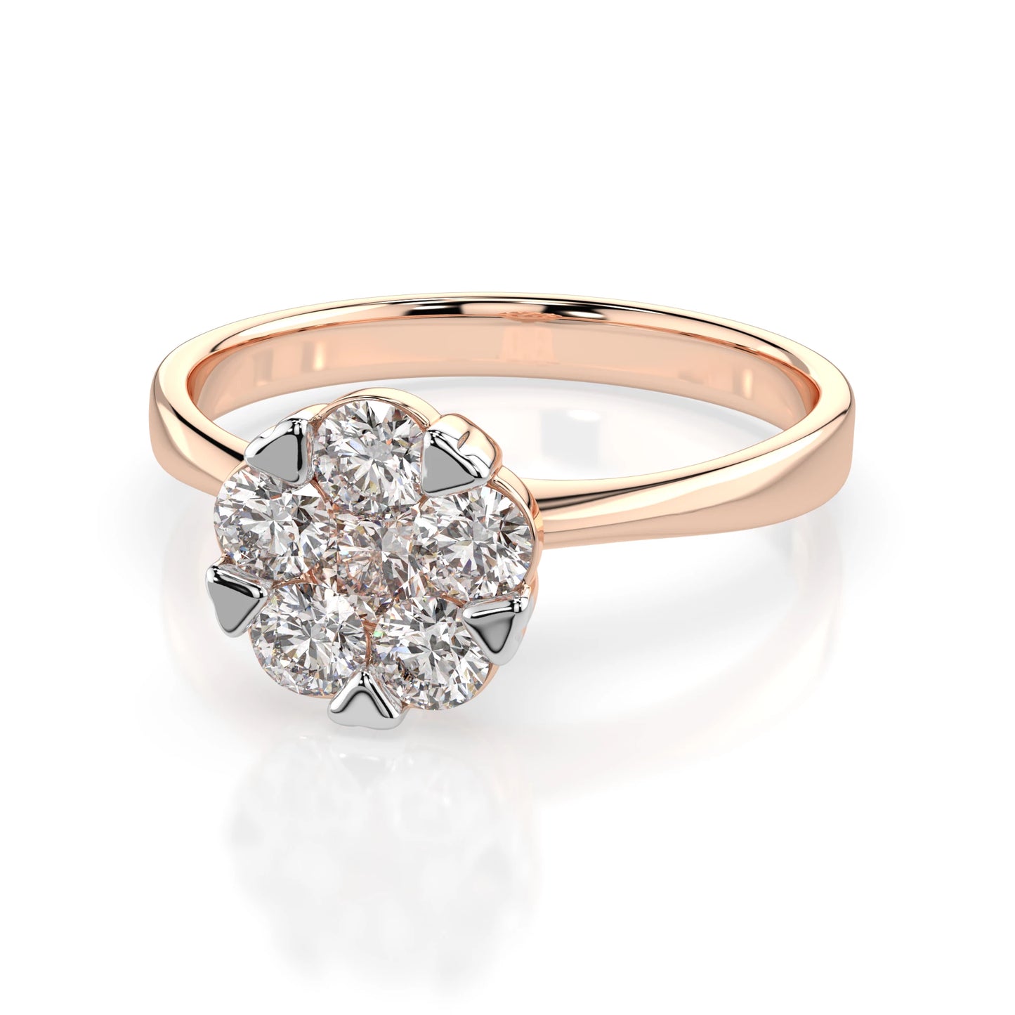 Illusion-Ring (Rund), 0.15 ct — 101-10015/1(3.4)