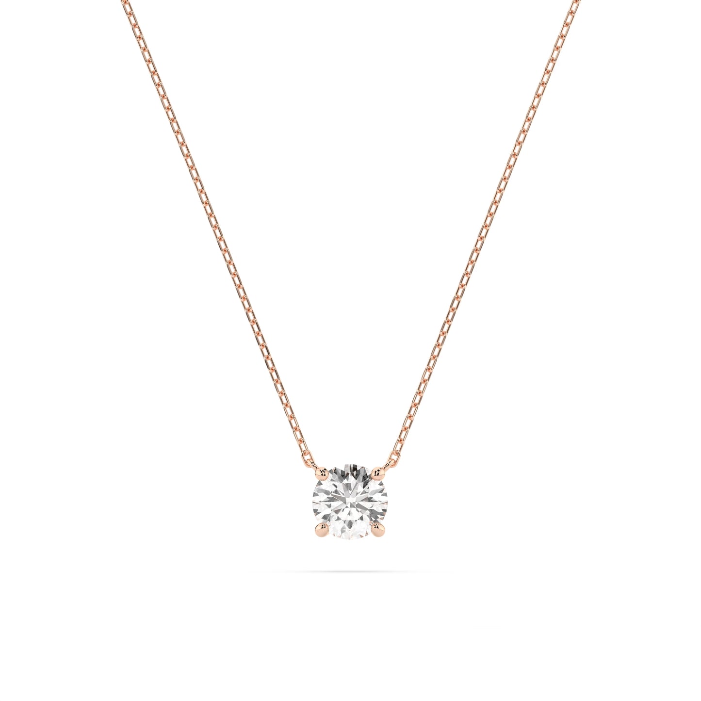 Solitär-Halskette (Rund), 0.4 ct — 104-10040(4.7)