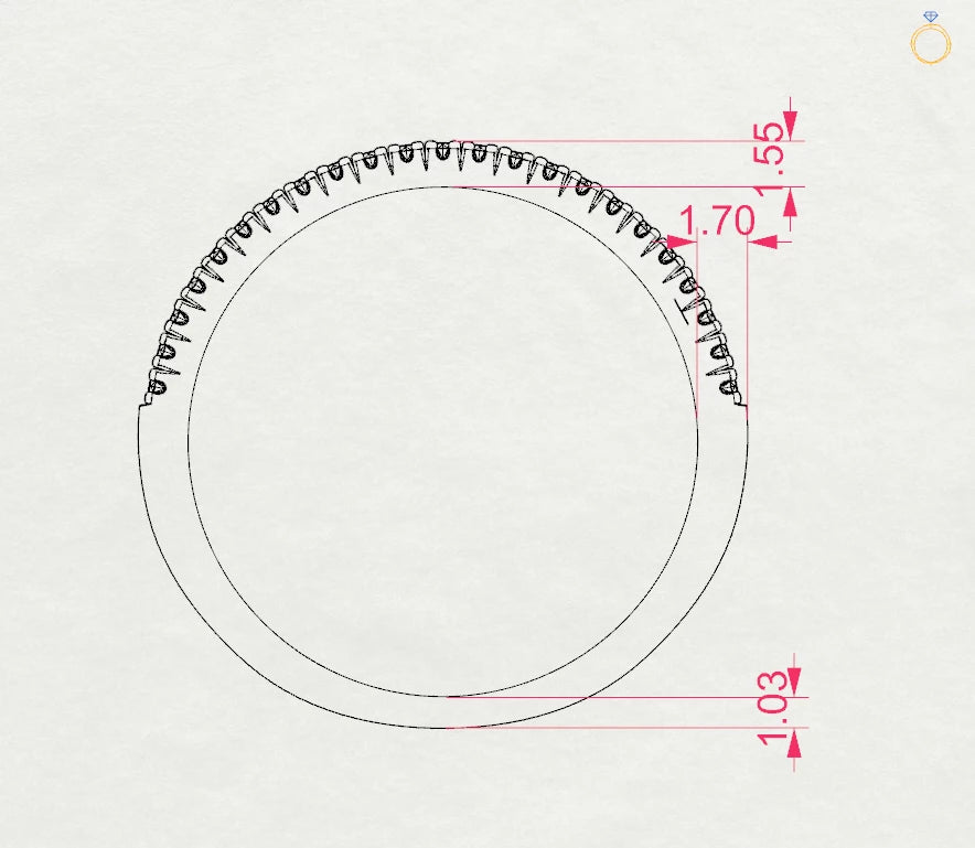 Eternity-Ring (Rund), 0.18 ct — 101-10300