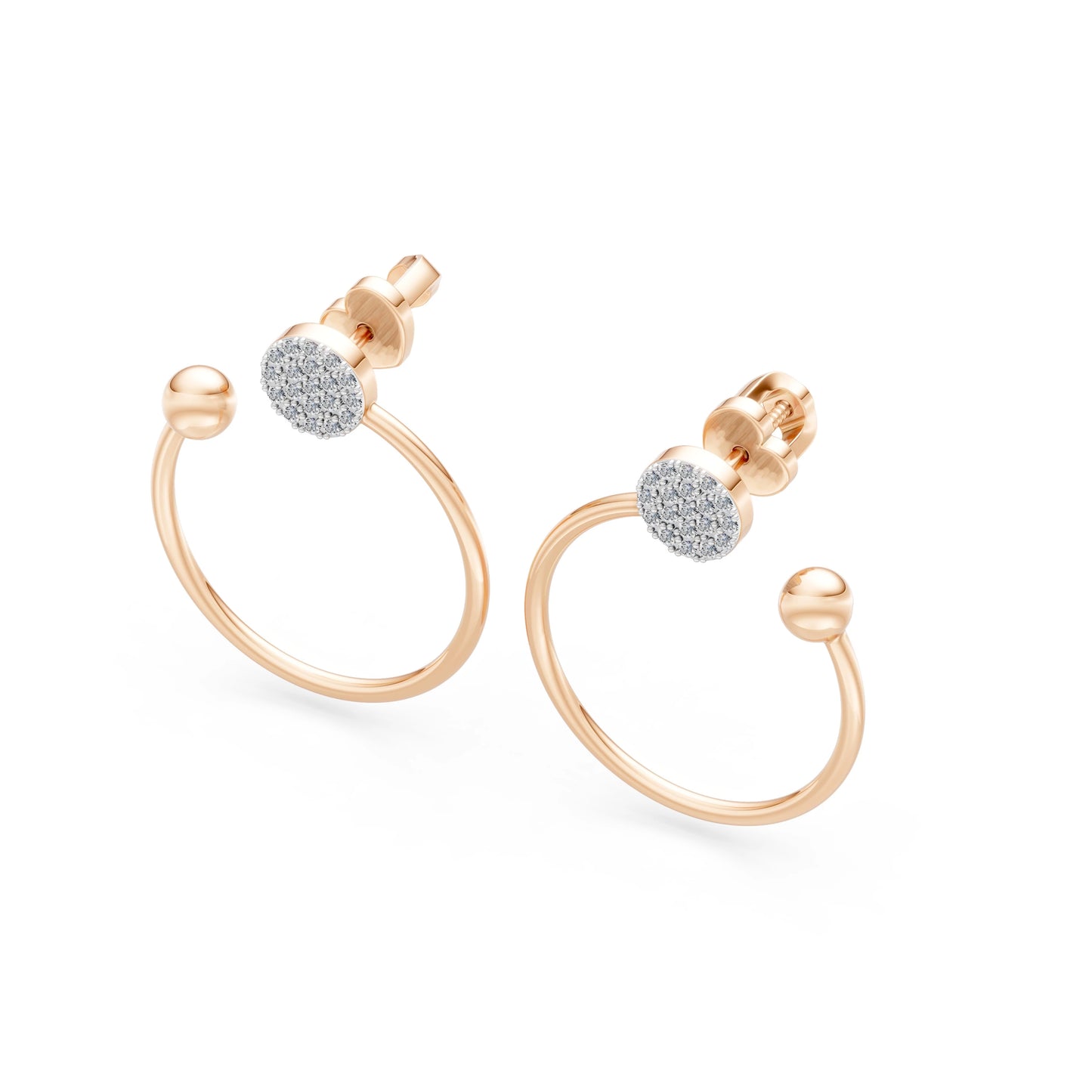 Minimalismus-Ohrringe, 0.23 ct — 102-10081
