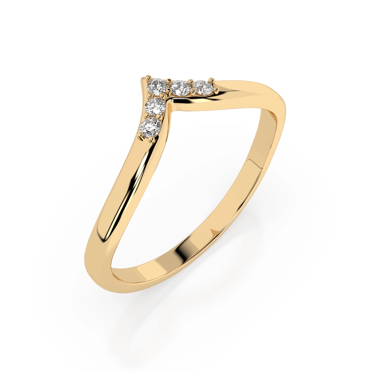 Minimalismus-Ring (Rund), 0.05 ct — 101-10161/2