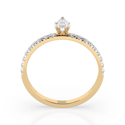 Solitär-Eternity-Ring (Marquise), 0.15 ct — 101-10181/4(0.15)MARQUISE
