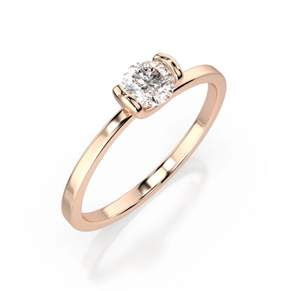 Solitär-Ring (Rund), 0.3 ct — 101-10016(4.2)