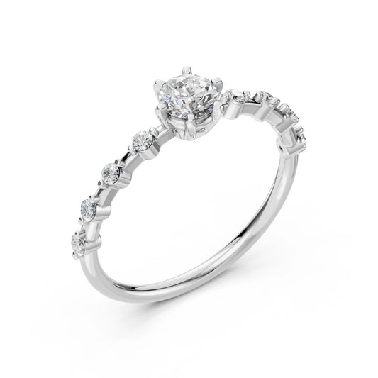 Solitär-Eternity-Ring (Rund), 0.4 ct — 101-10144(4.7)