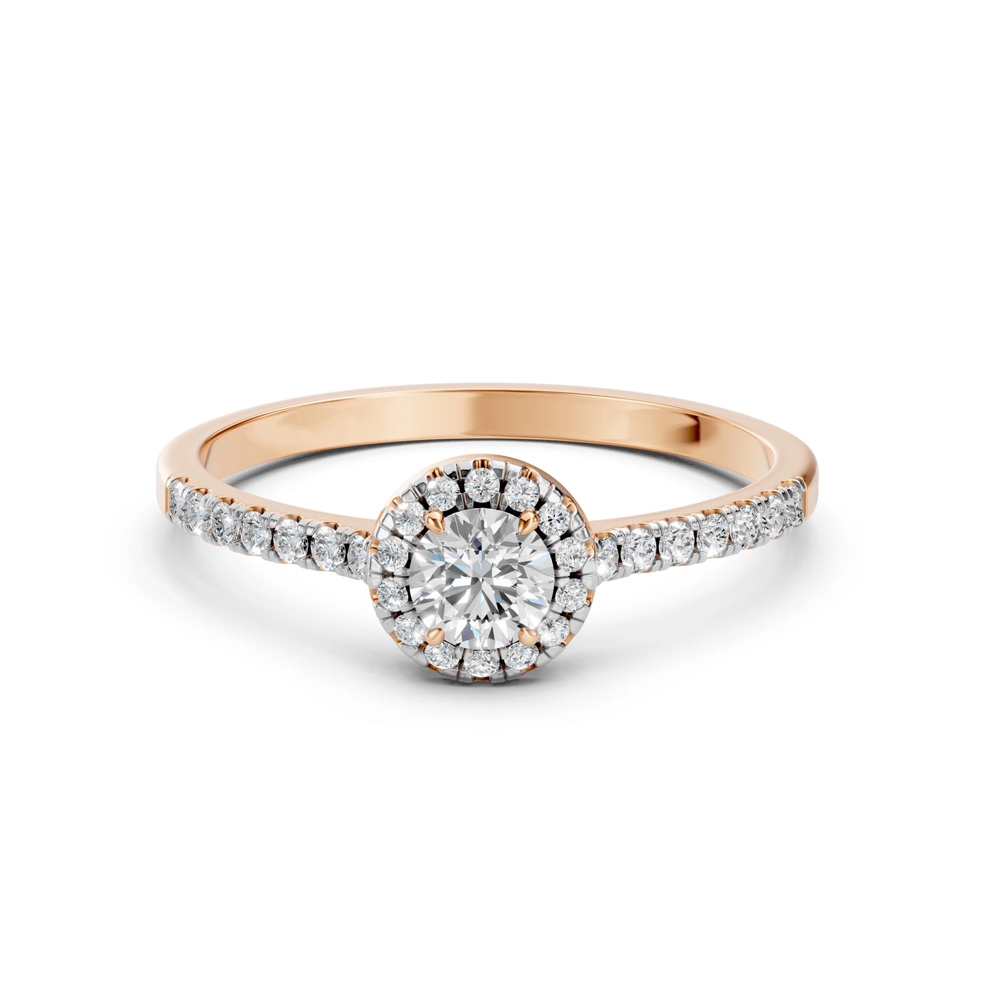 Solitär-Eternity-Ring (Rund), 0.35 ct — 101-10095(4.5)