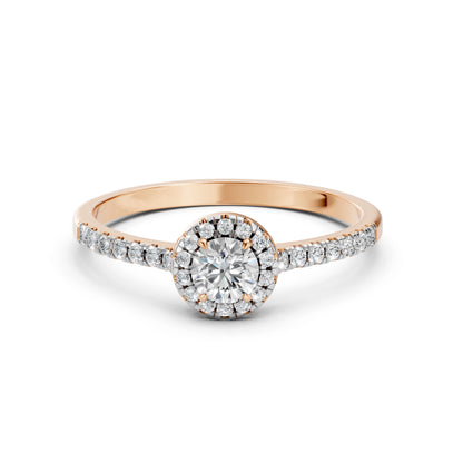 Solitär-Eternity-Ring (Rund), 0.35 ct — 101-10095(4.5)