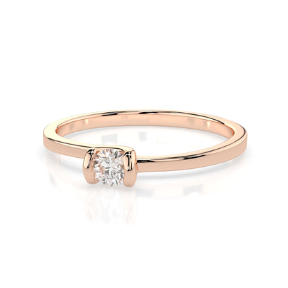 Solitär-Ring (Rund), 0.1 ct — 101-10016(3.0)