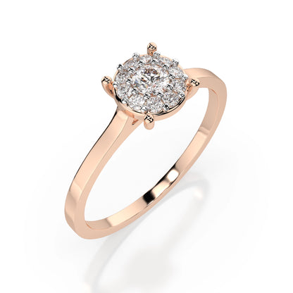 Solitär-Eternity-Ring (Rund), 0.1 ct — 101-10017/1(3.0)