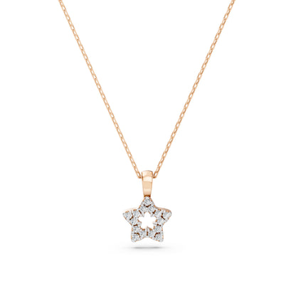Minimalismus-Halskette (Rund), 0.08 ct — 104-10078