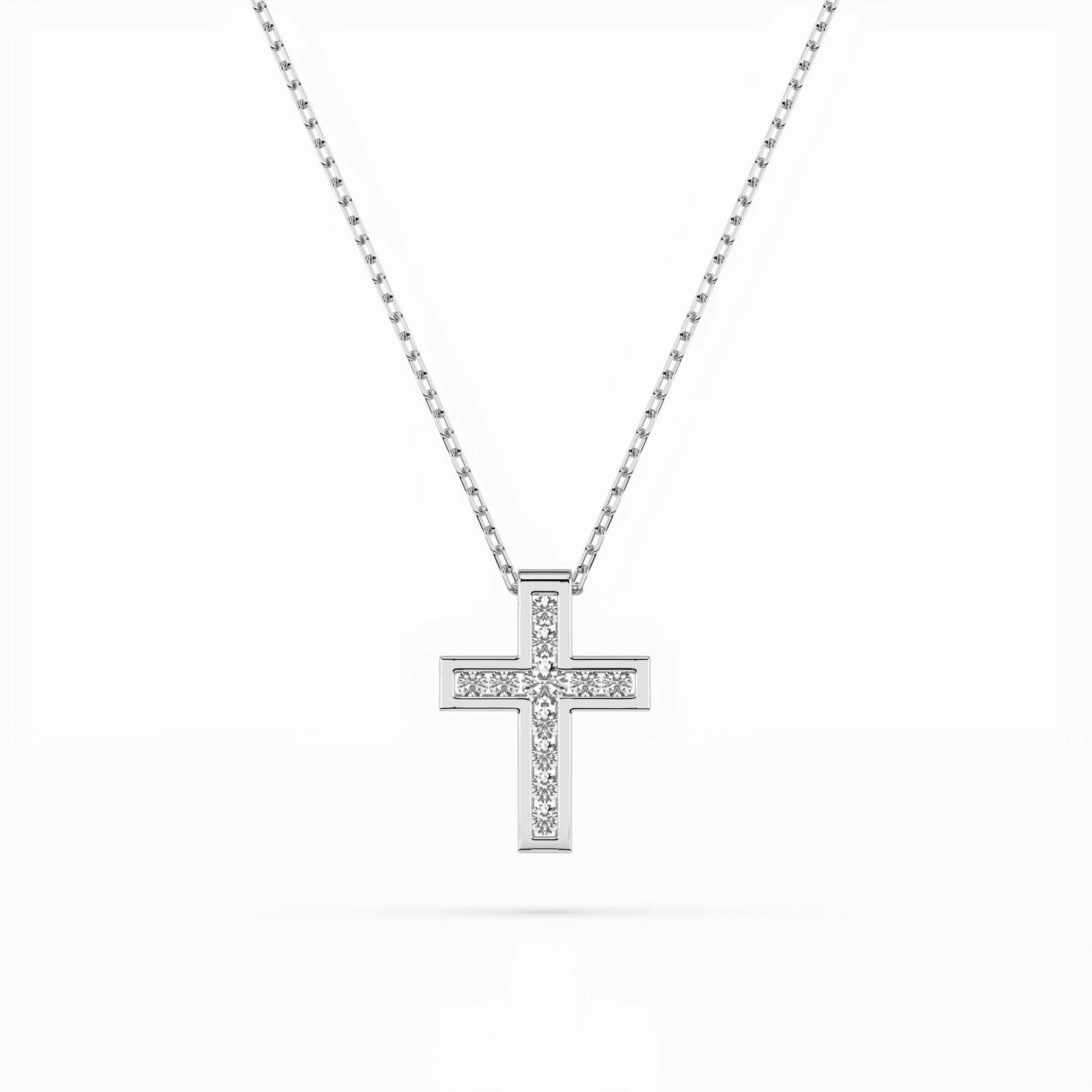 Minimalismus-Halskette (Rund), 0.03 ct — 104-10008