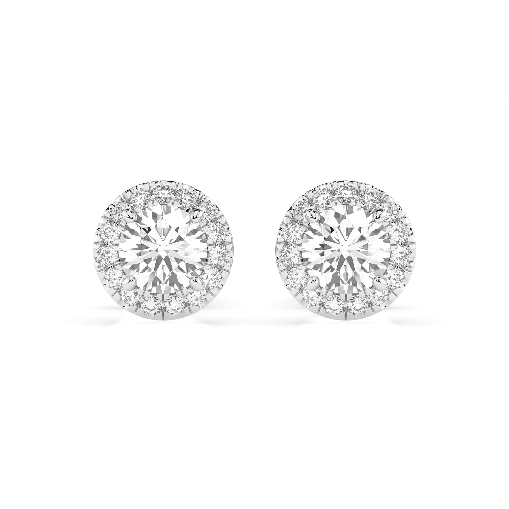 Solitär-Eternity-Ohrringe (Rund), 0.5 ct — 102-10095(4.0)
