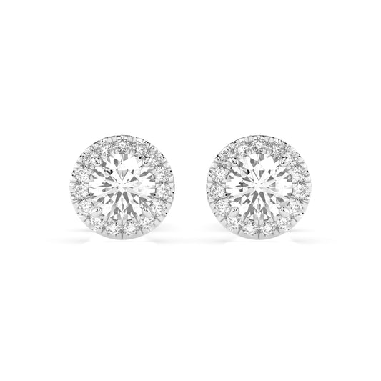 Solitär-Eternity-Ohrringe (Rund), 0.5 ct — 102-10095(4.0)