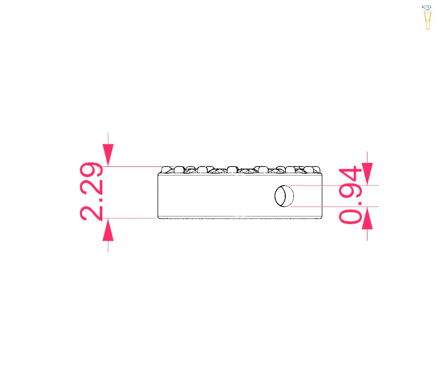 Minimalismus-Halskette (Rund), 0.09 ct — 104-10028
