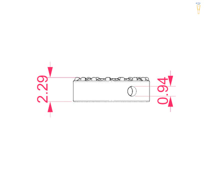 Minimalismus-Halskette (Rund), 0.09 ct — 104-10028