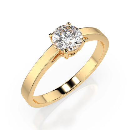 Solitär-Ring (Rund), 0.5 ct — 101-10012/1(5.1)