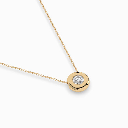 Solitär-Halskette (Rund), 0.25 ct — 104-10007(4.0)