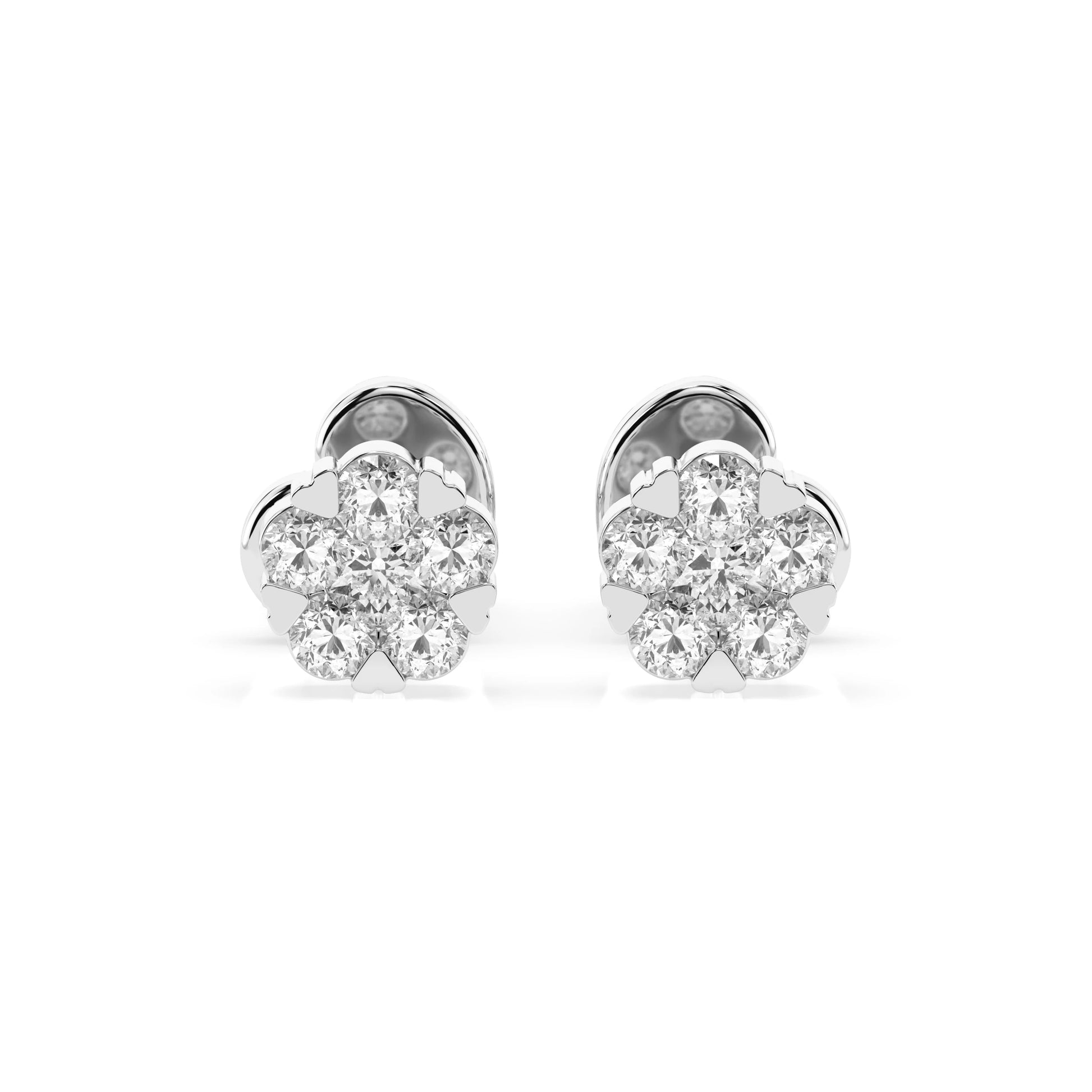 Illusion-Ohrringe (Rund), 0.03 ct — 102-10015/2(1.5)