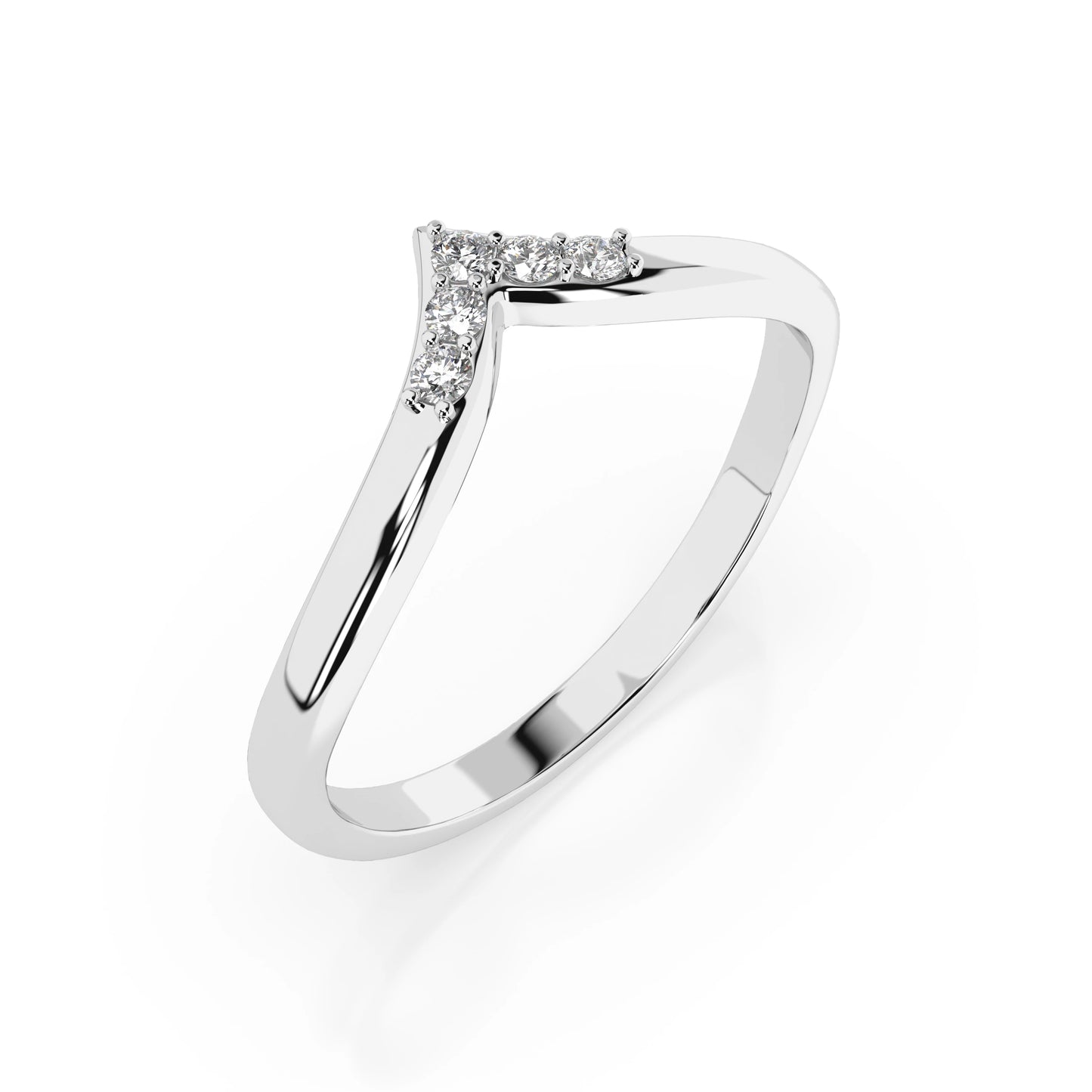 Minimalismus-Ring (Rund), 0.05 ct — 101-10161/2