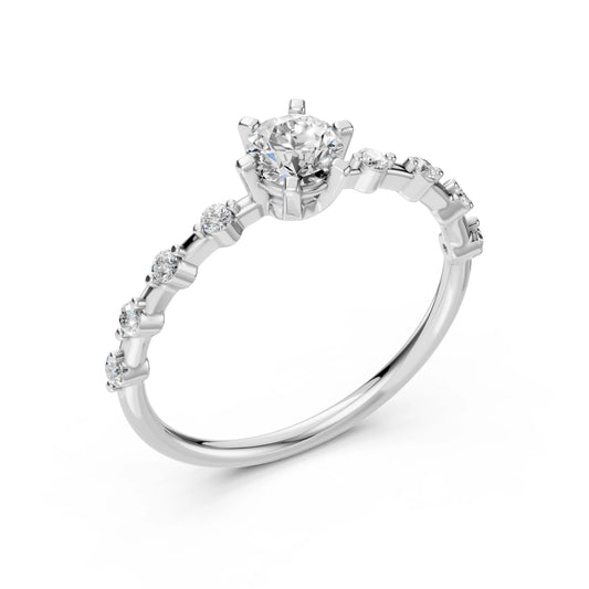 Solitär-Eternity-Ring (Rund), 0.5 ct — 101-10144(5.1)