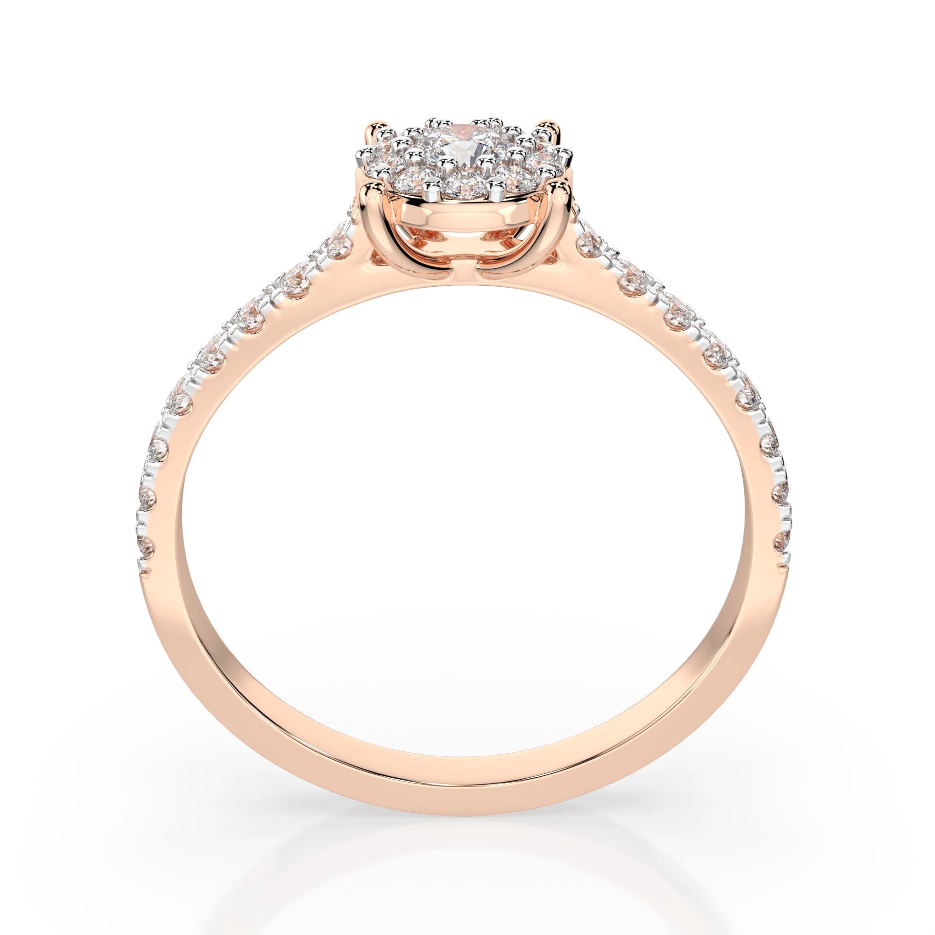 Solitär-Eternity-Ring (Rund), 0.1 ct — 101-10017(3.0)