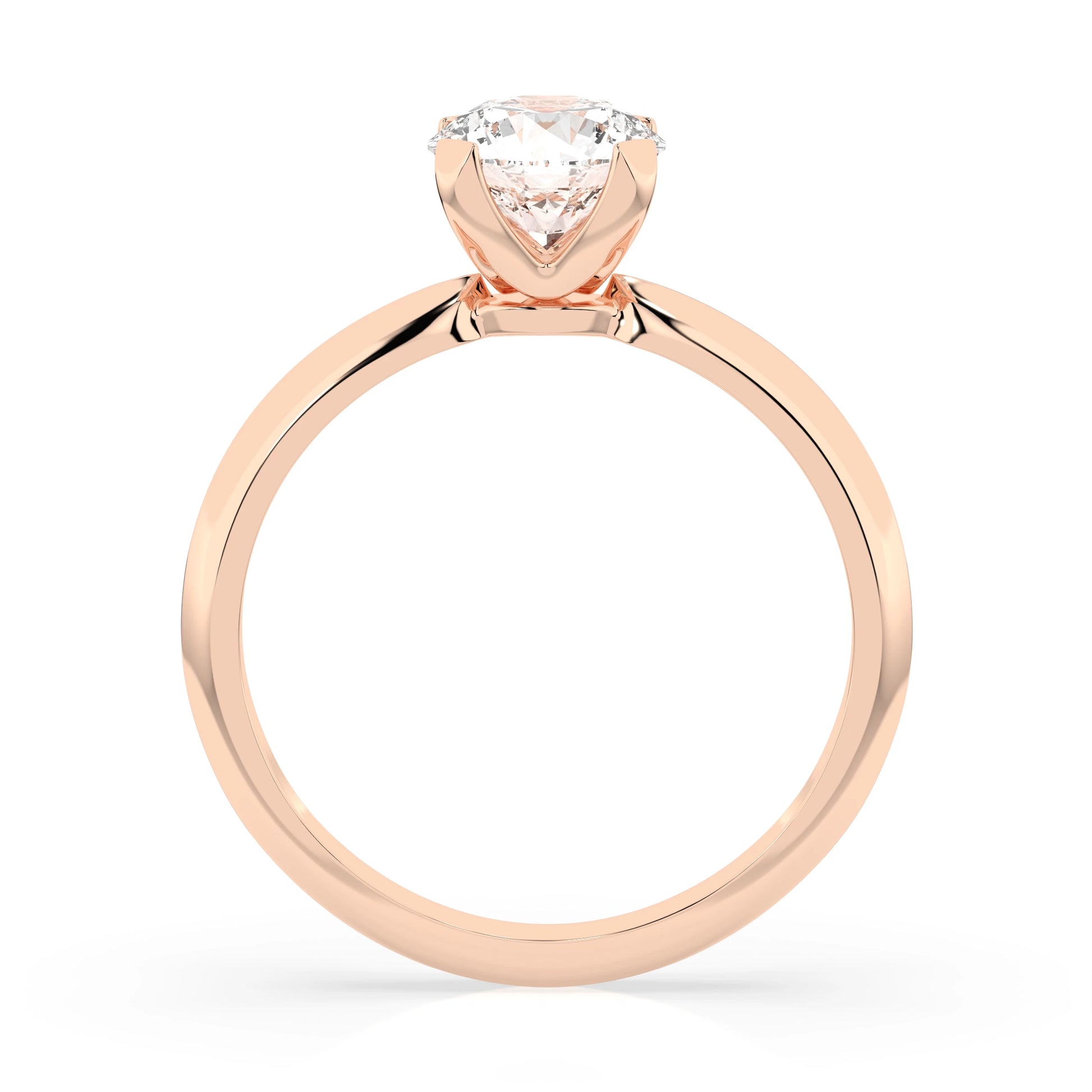 Solitär-Ring (Rund), 0.7 ct — 101-10089(5.7)