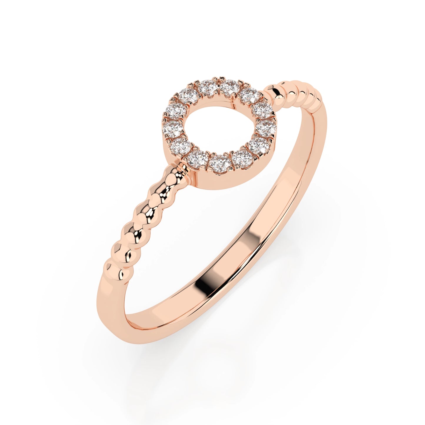Minimalismus-Ring (Rund), 0.08 ct — 101-10055
