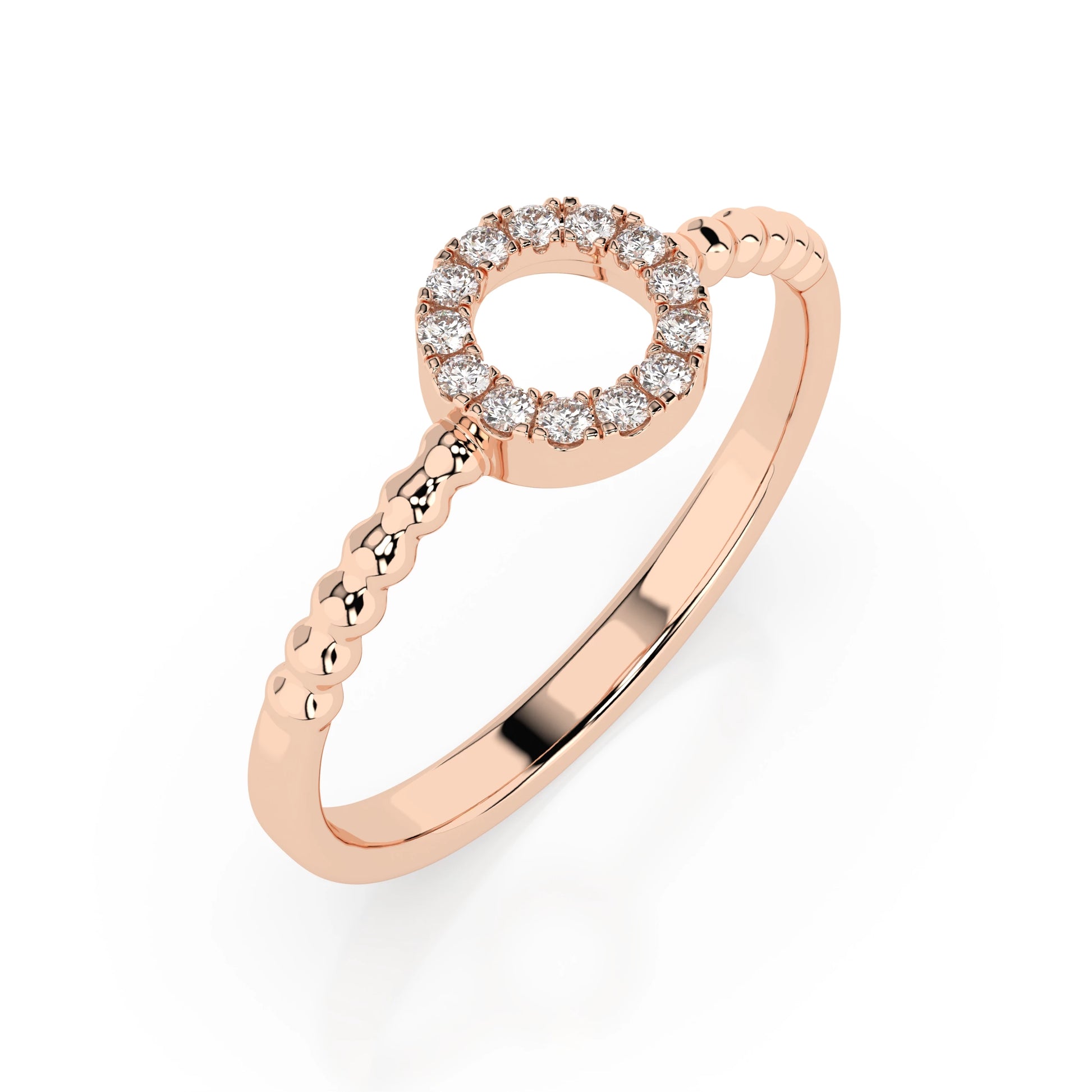 Minimalismus-Ring (Rund), 0.08 ct — 101-10055