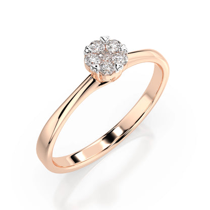 Illusion-Ring (Rund), 0.03 ct — 101-10015/1(2.0)