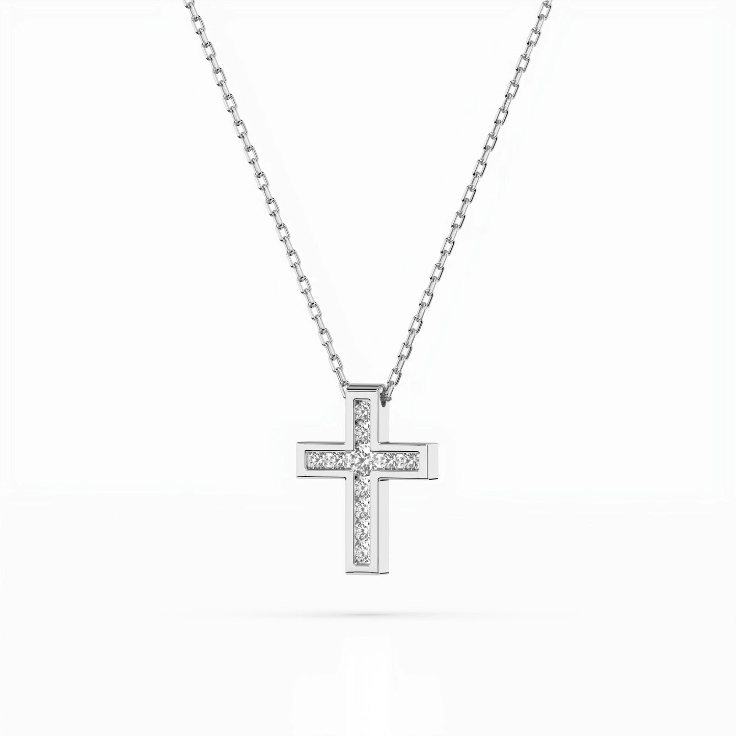 Minimalismus-Halskette (Rund), 0.03 ct — 104-10008