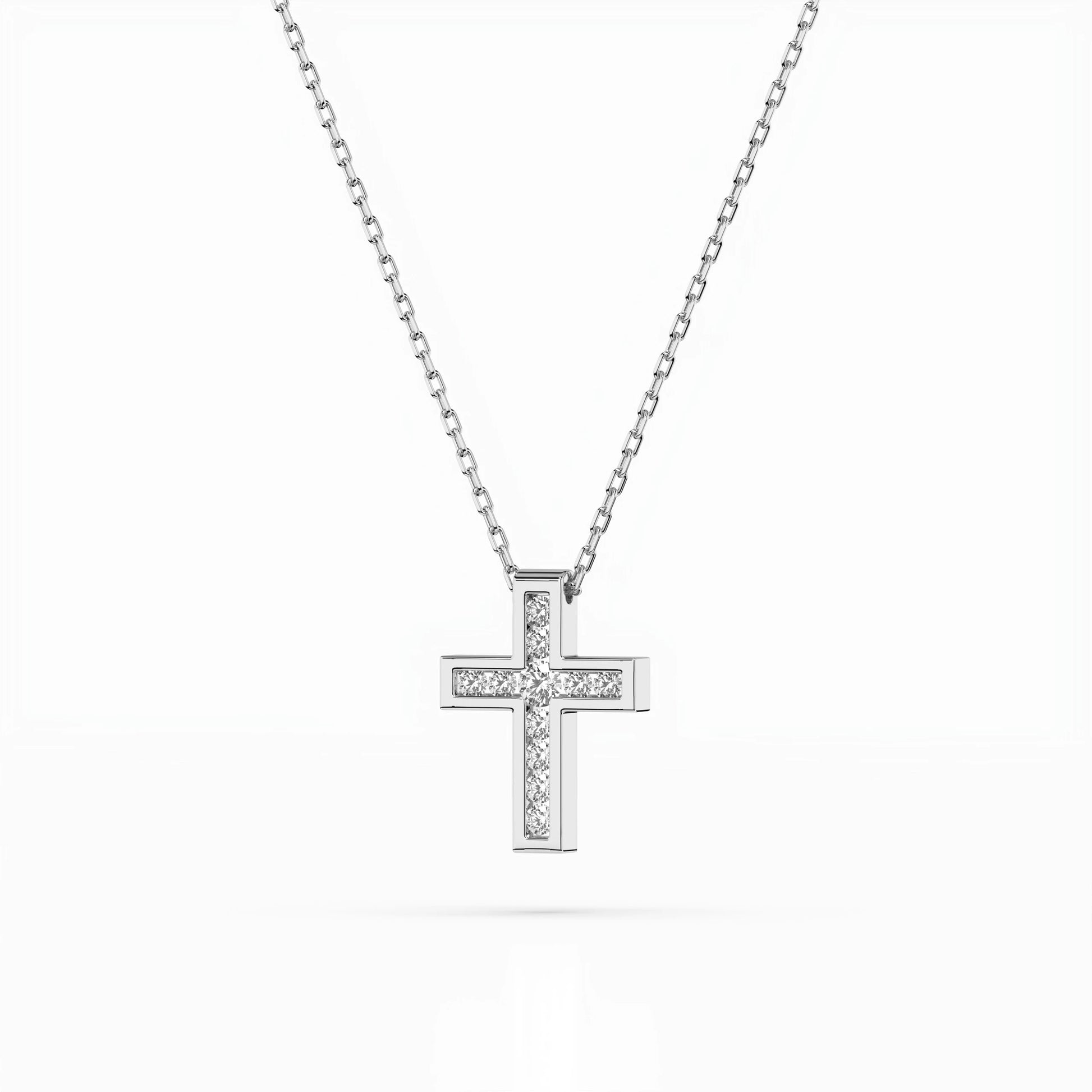 Minimalismus-Halskette (Rund), 0.03 ct — 104-10008