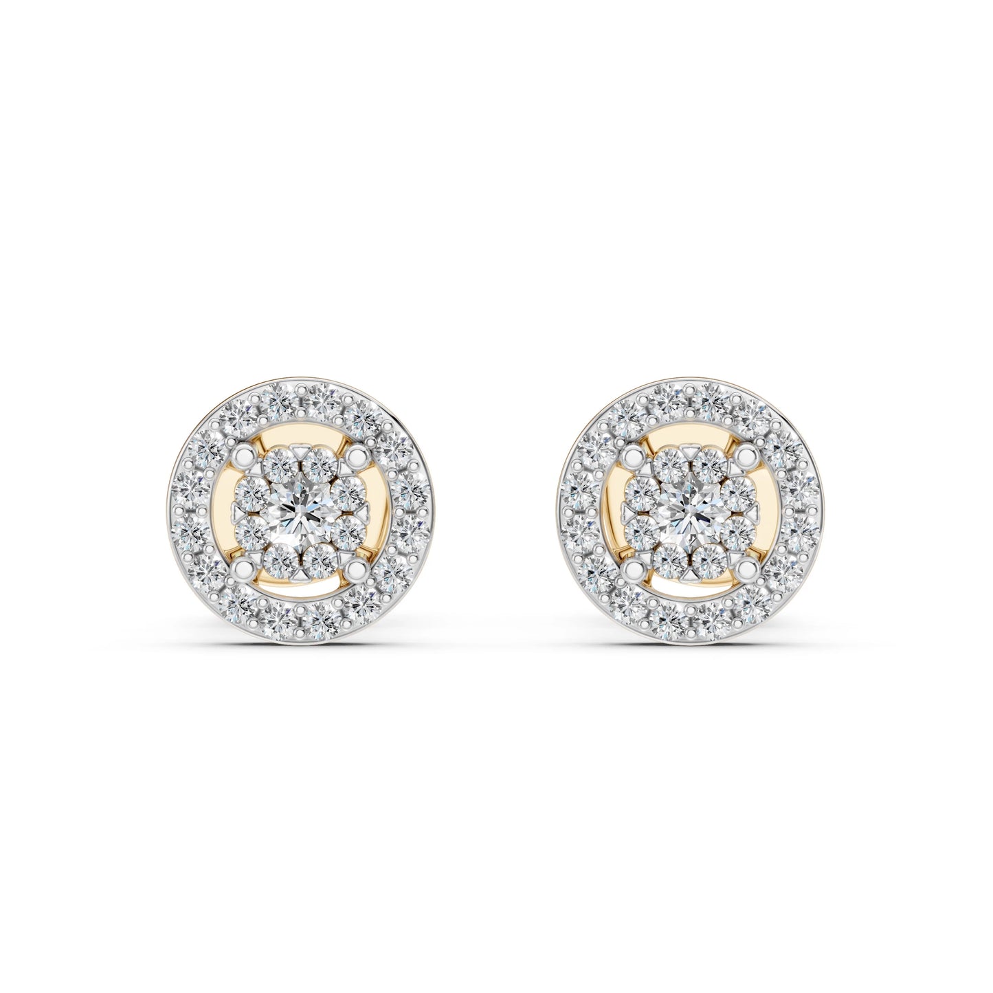 Illusion-Ohrringe (Rund), 0.06 ct — 102-10018(2.0)