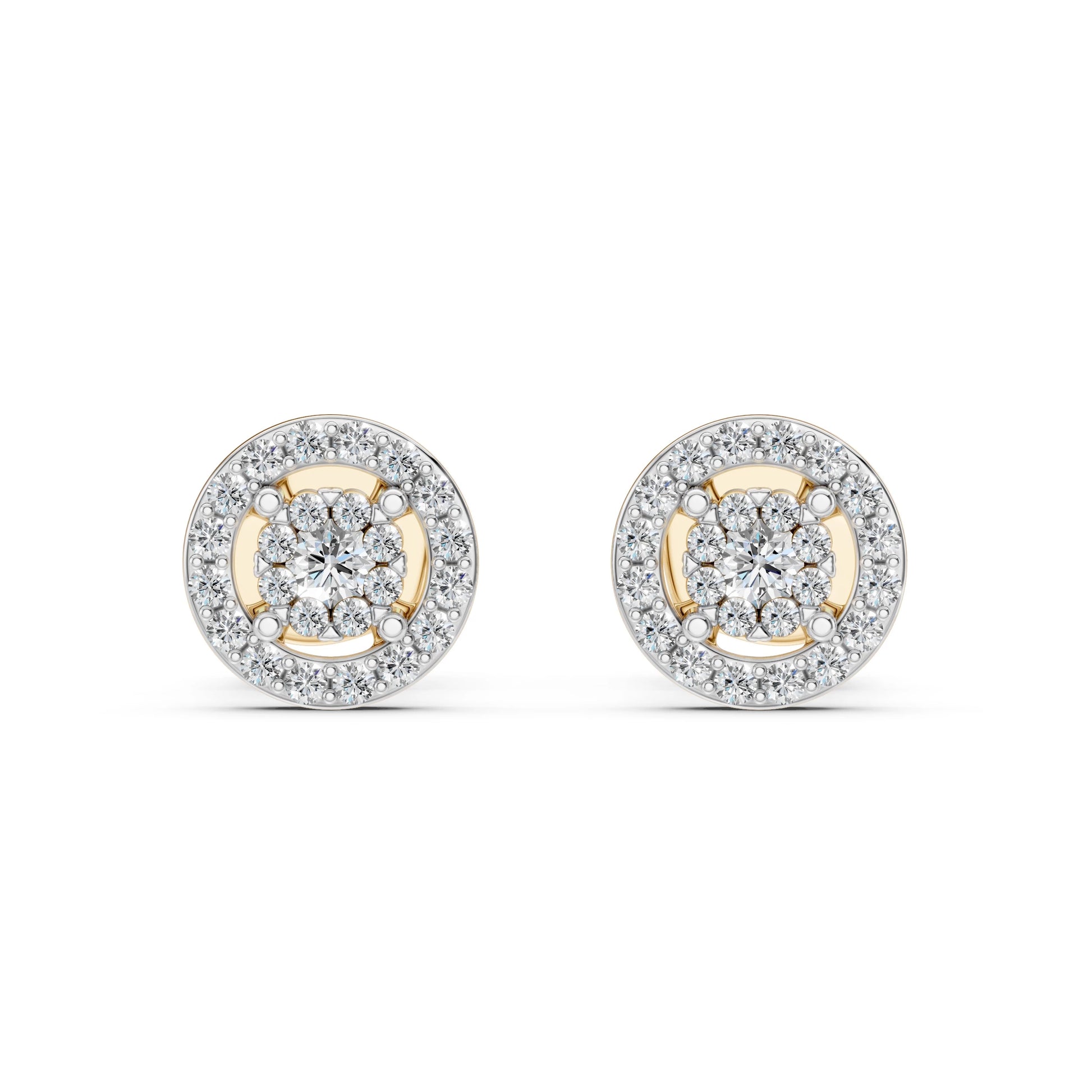 Illusion-Ohrringe (Rund), 0.06 ct — 102-10018(2.0)