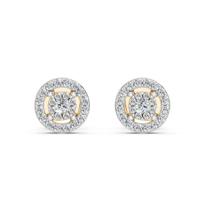 Illusion-Ohrringe (Rund), 0.06 ct — 102-10018(2.0)