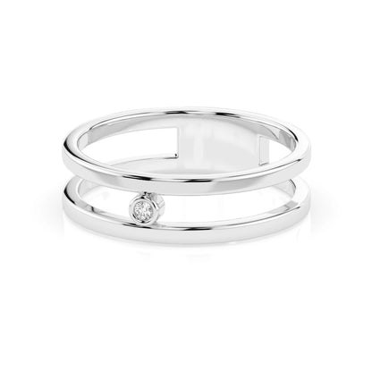 Minimalismus-Ring (Rund), 0.02 ct — 101-10064