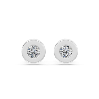 Solitär-Schmetterling-Ohrringe, 0.4 ct — 102-10050(3.7)