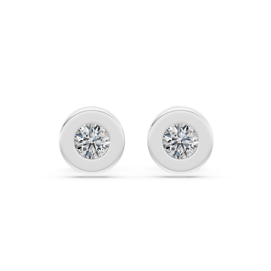 Solitär-Schmetterling-Ohrringe, 0.4 ct — 102-10050(3.7)