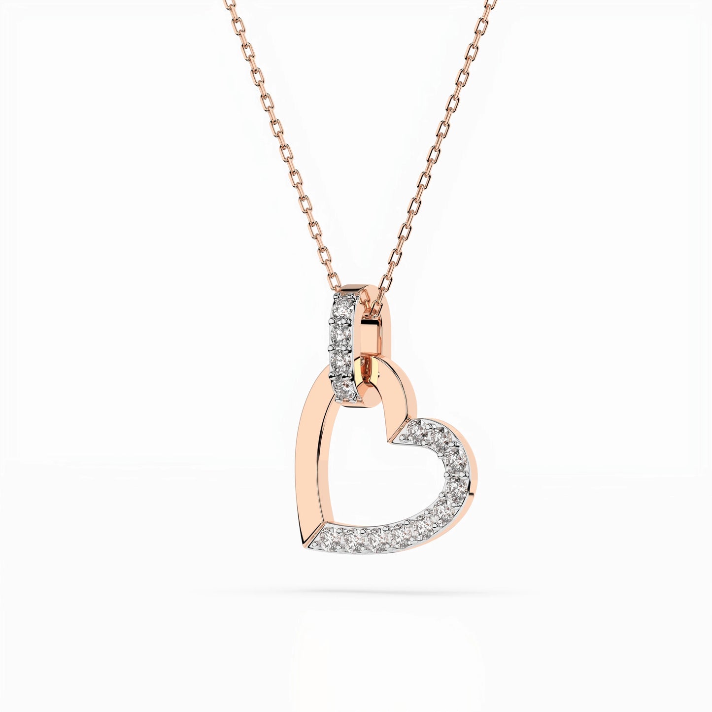 Minimalismus-Halskette (Rund), 0.18 ct — 104-10058