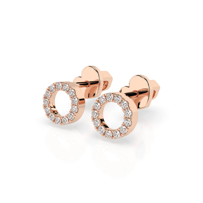 Minimalismus-Ohrringe (Rund), 0.16 ct — 102-10055
