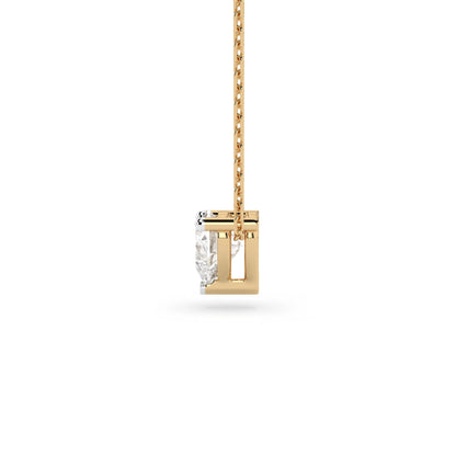 Solitär-Halskette (Herz), 0.3 ct — 104-10066(0.30)HRT